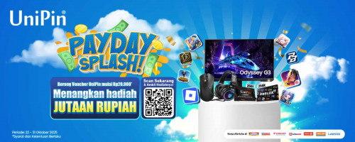 Payday Splash: Borong Voucher UniPin Mulai Rp20.000 & Ambil Hadiahnya!